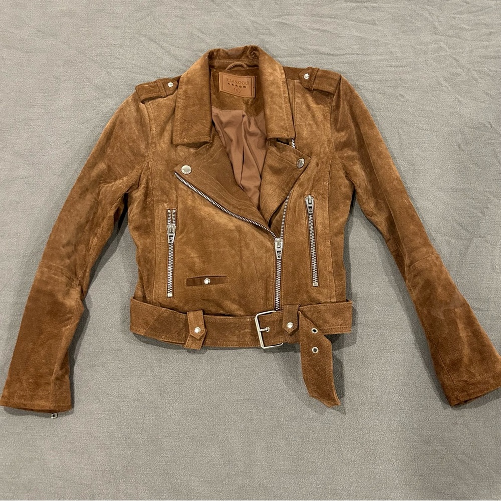 MOVING SALE BLANKNYC Suede Moro Jacket size Small in coffee Bean color